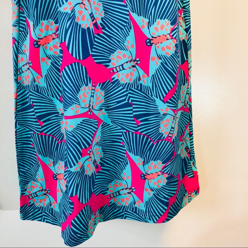 Boutique-Tracy Negoshian blue cold shoulder dress - Picture 5 of 8